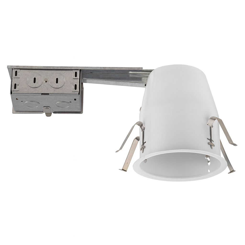 4.0-Inch Remodel E26 Recessed Can Light – Non-IC, Flat Ceiling