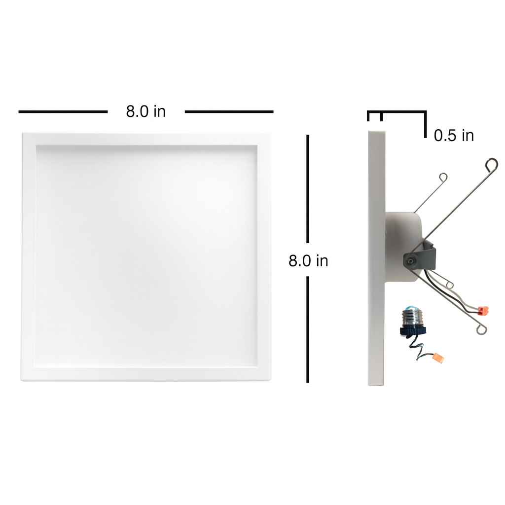 8.0-Inch Square LED Retrofit Panel – PaneLite Series (277V)