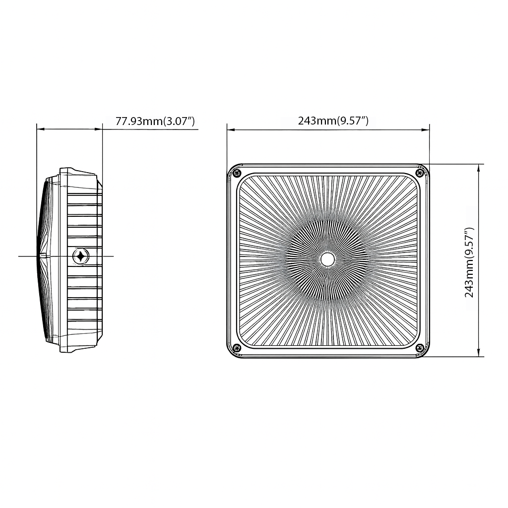 75W LED Low Profile Canopy Light – CH Series