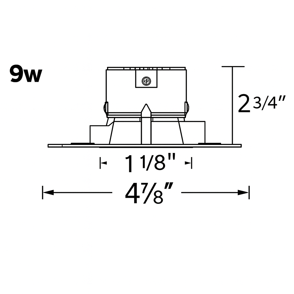 9W Micro Dot Recessed Trimless Downlight Series