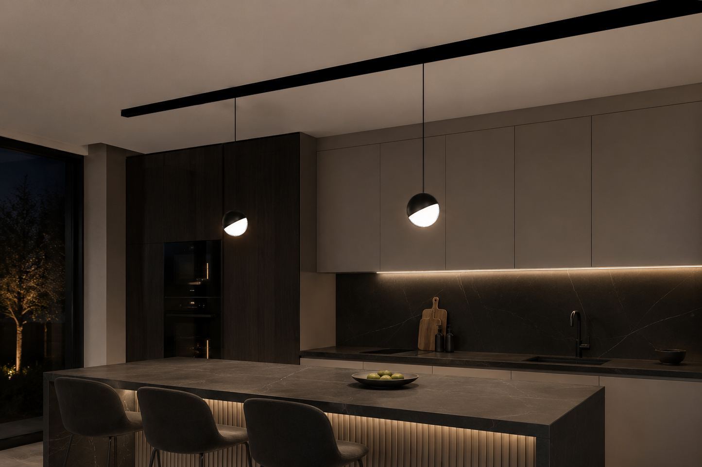 7W Micro Magnetic Pendant Moon Light Series