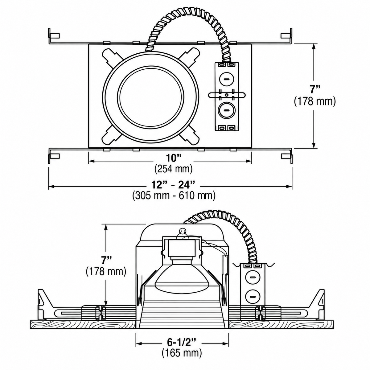 6-Inch New Construction Recessed Can Series