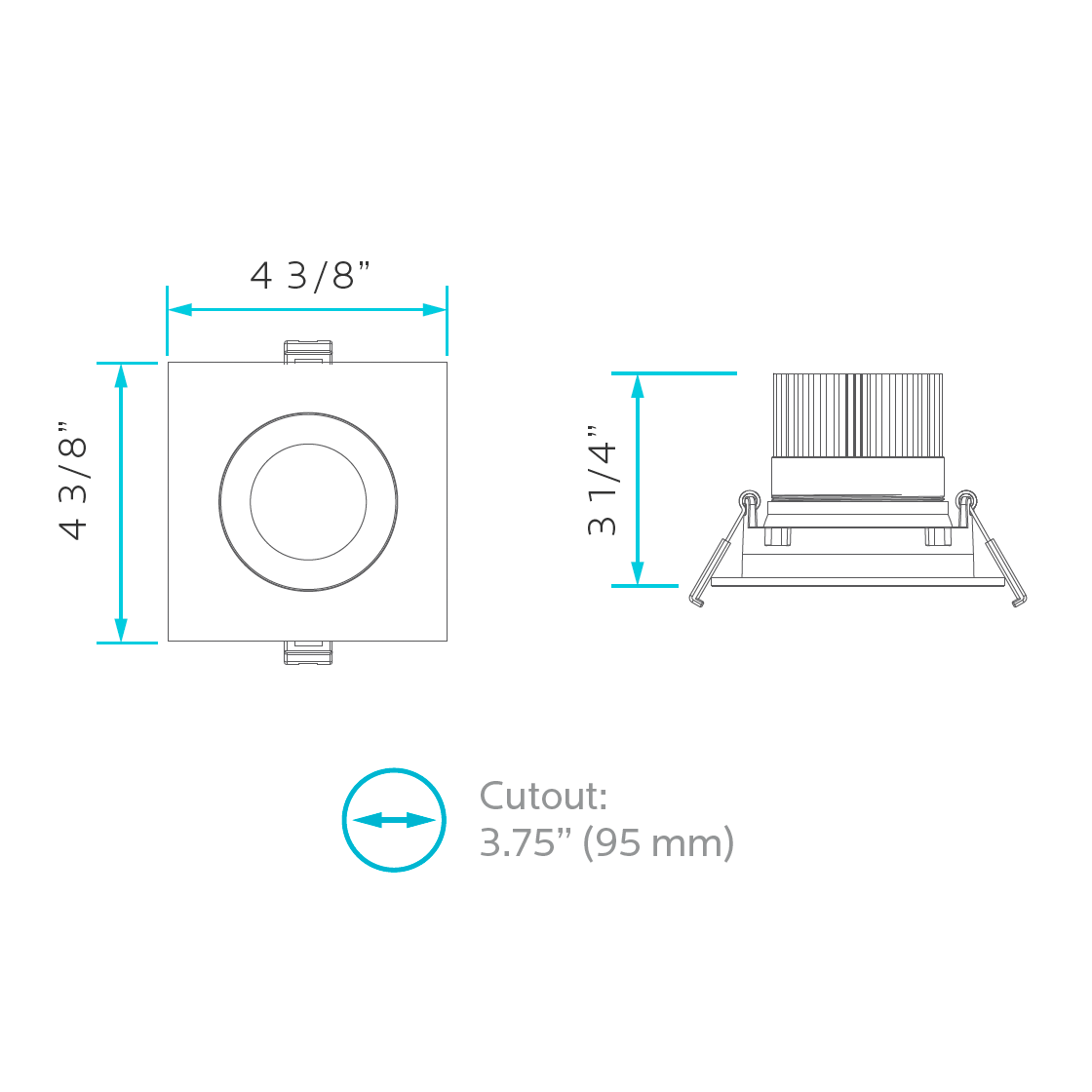 Recessed Multi-Head Downlight Series – 1 Head