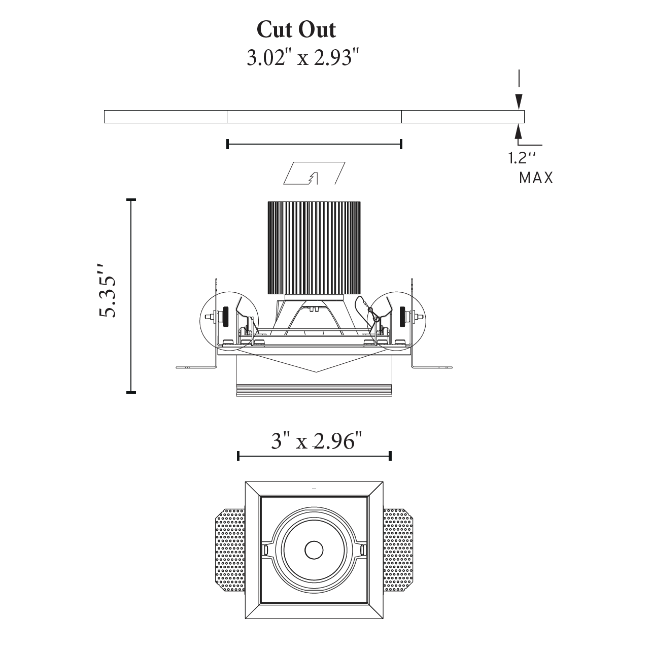 CHRONO Series – Single-Head Modular Trimless Recessed Downlight