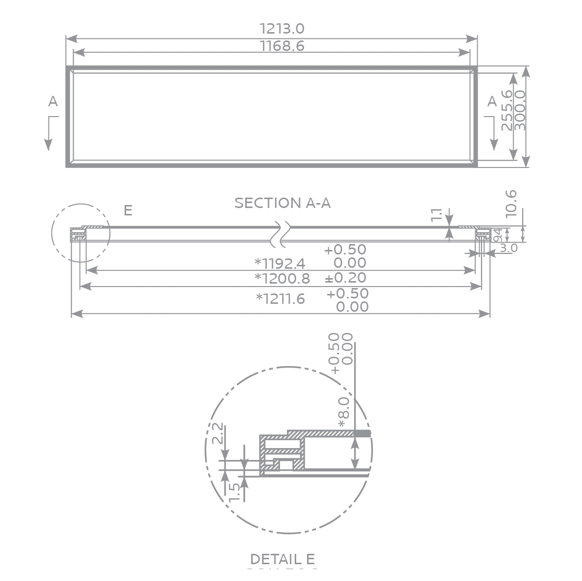 1.0-Foot×4.0-Foot Luxrite LED Panelite Series