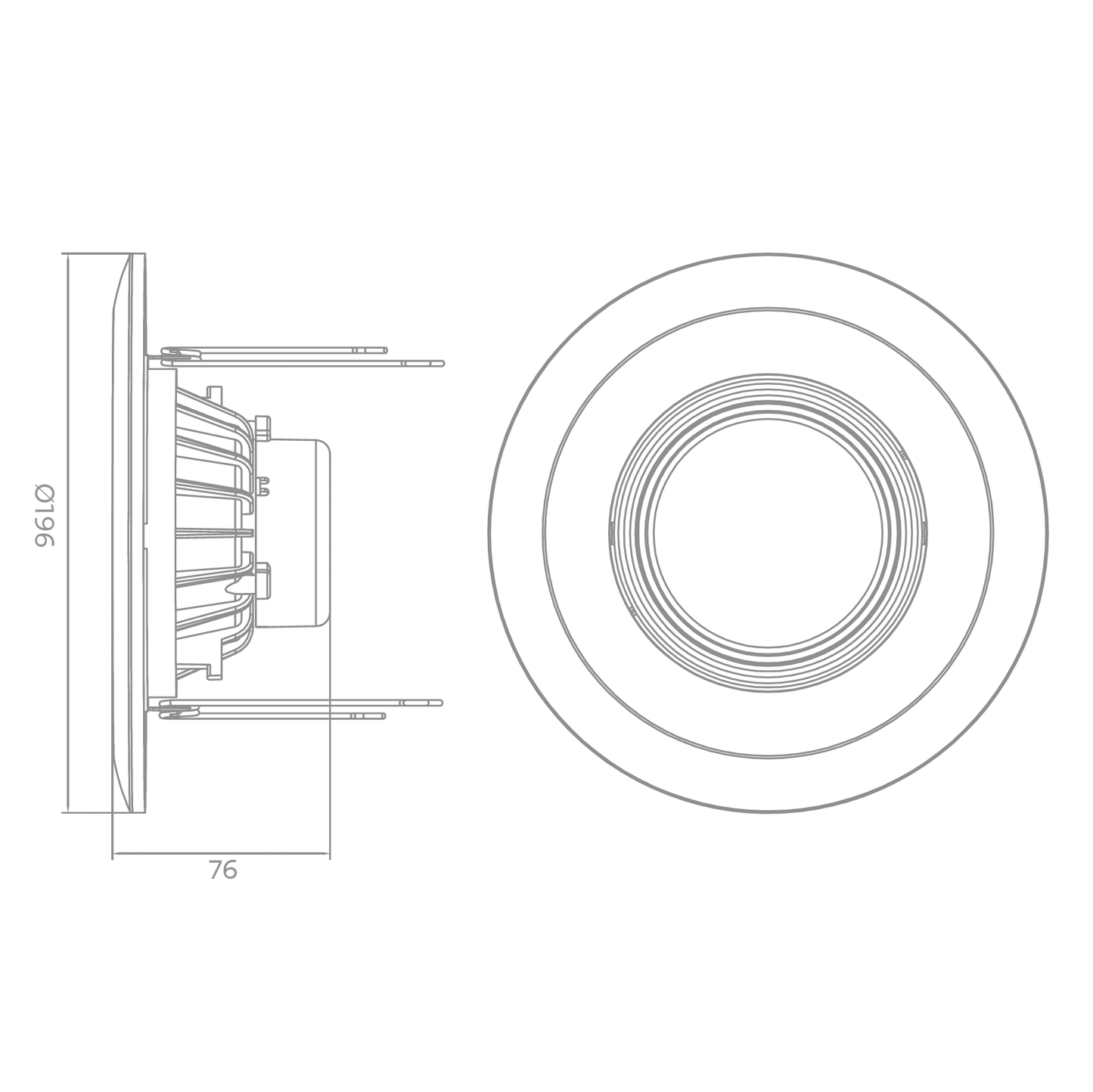 5.0–6.0-Inch Luxrite Retrofit Eyeball Downlight