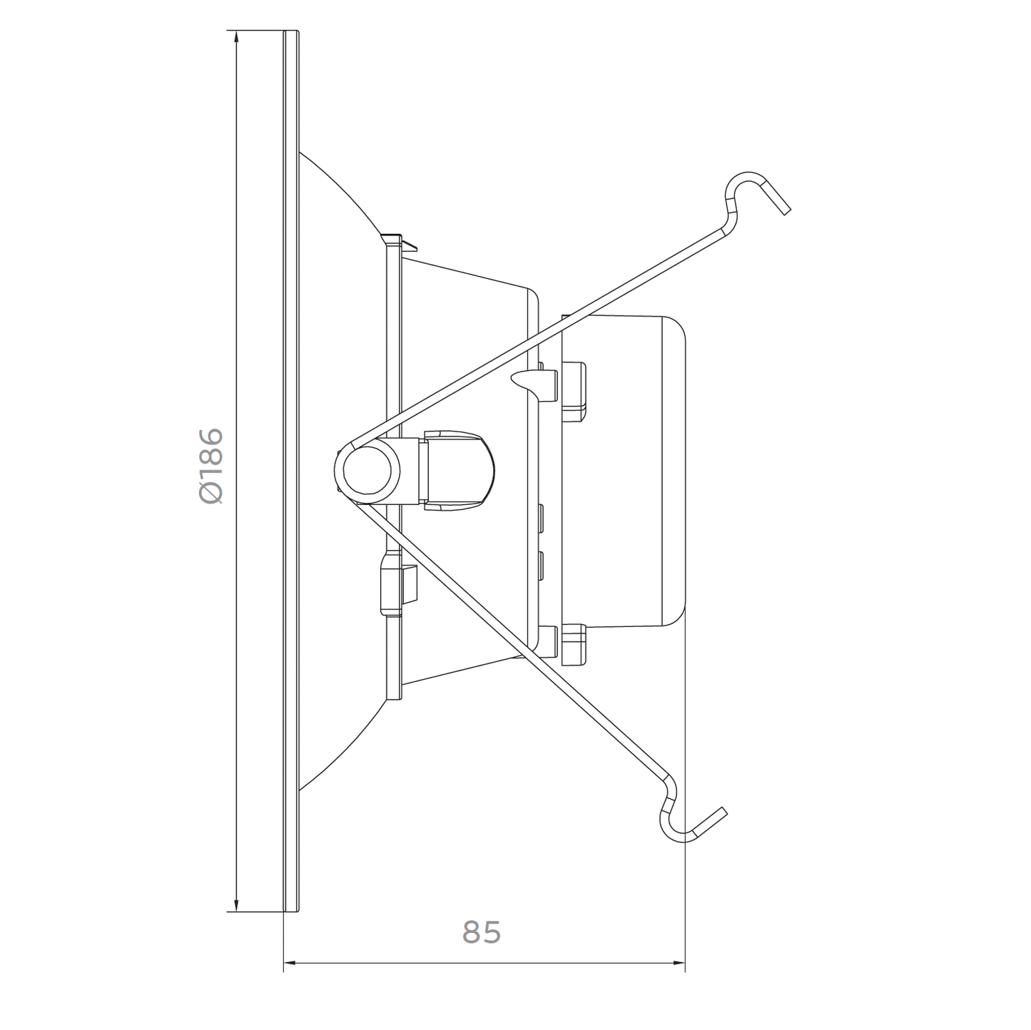 5.0–6.0-Inch Luxrite LED Downlight Round