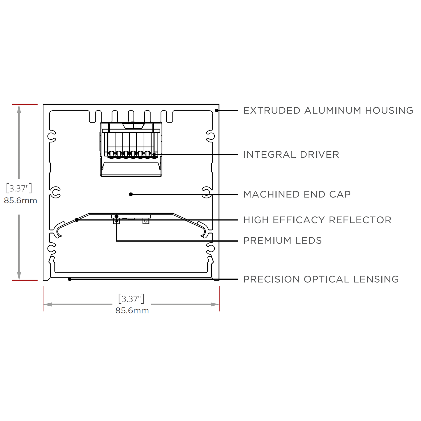Linear Nitrogen 3 Series – Rotational Arm-Mount Luminaire