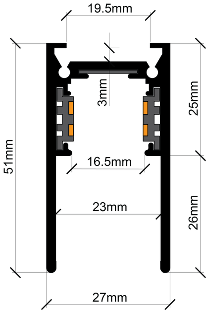 Micro Magnetic Surface & Suspended Mount Track |  8' & 10'