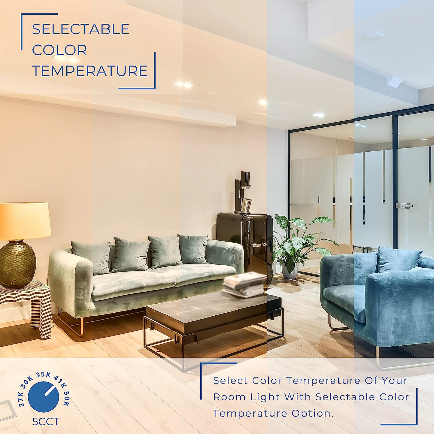 3.0-Inch Square Recessed Trimless Eyeball – Vera Series