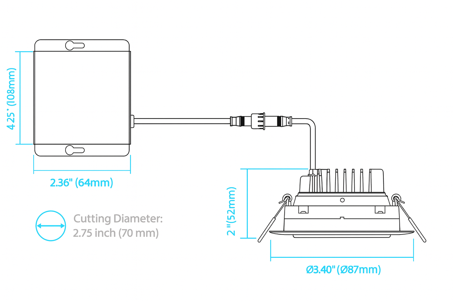 3.0-Inch Recessed Gimbal LED Light Series – 8W