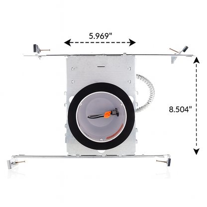 4.0-Inch Air-Tight Line Voltage New Construction Recessed Housing – DN-4NC-QC