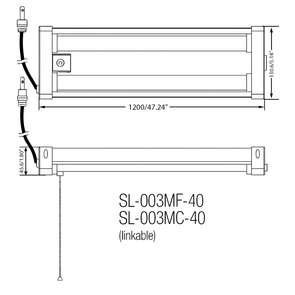 4.0-Foot Linear Aria Series LED Light