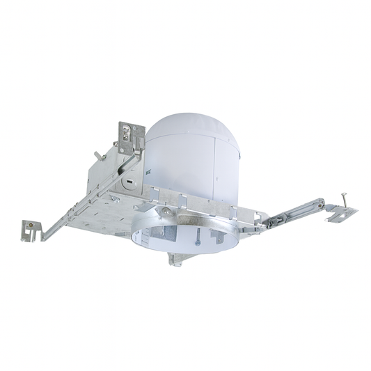 6.0-Inch New Construction Recessed Can Housing – IC/AT Rated with Trim Options