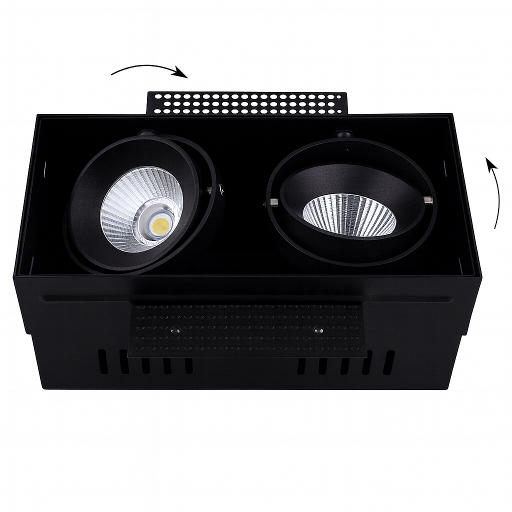 40W Recessed Trimless LED Matrix Light