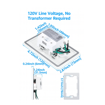 LED Step Light Sonic Series – 120V
