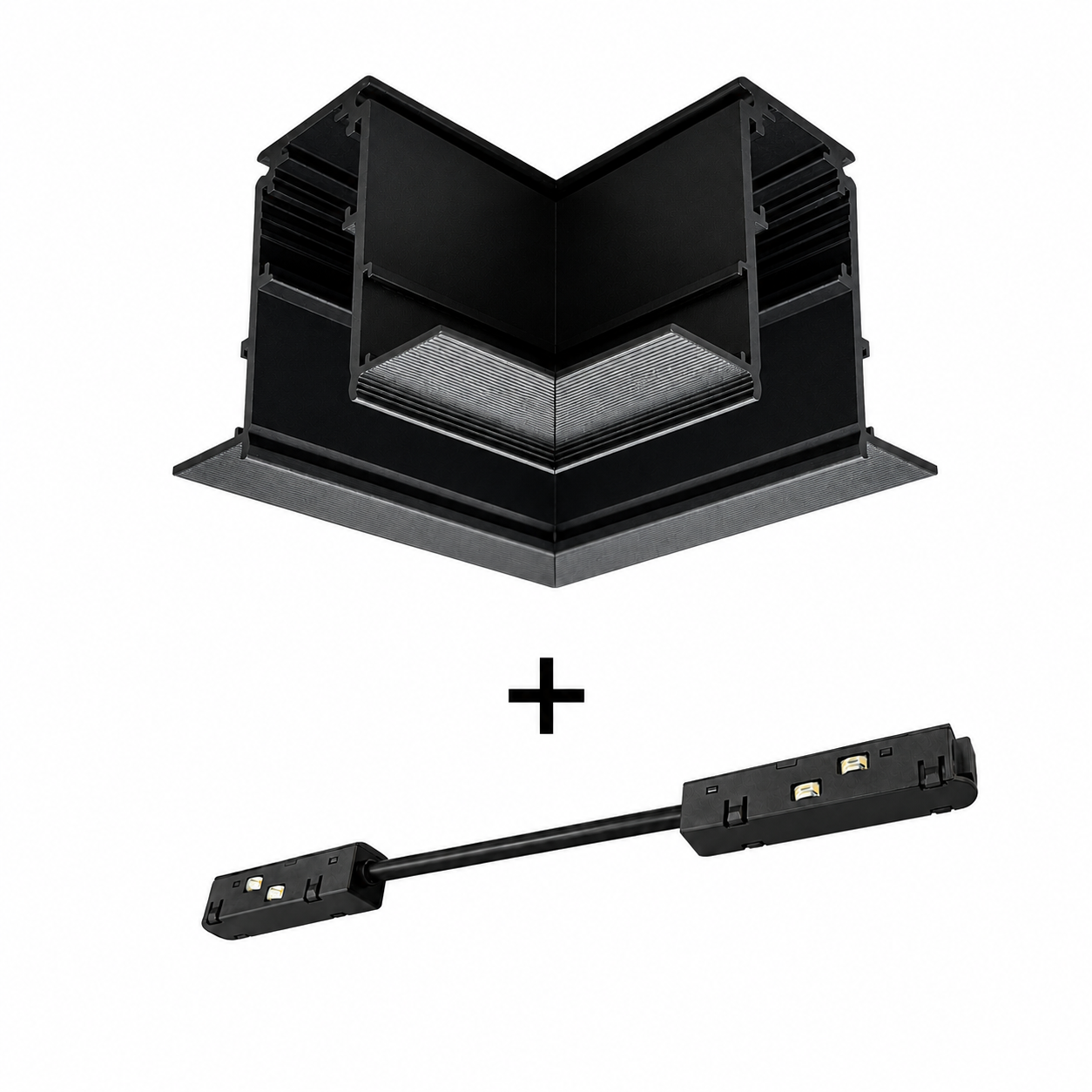 Micro Magnetic Recessed Trimless L Angle Connector + Flex Conductive Module Bundle