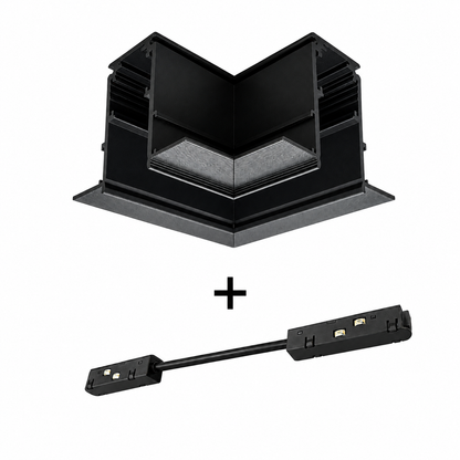 Micro Magnetic Recessed Trimless L Angle Connector + Flex Conductive Module Bundle