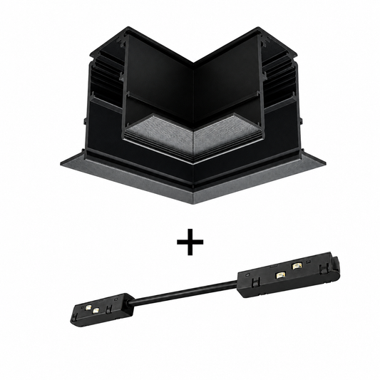 Micro Magnetic Recessed Trimless L Angle Connector + Flex Conductive Module Bundle