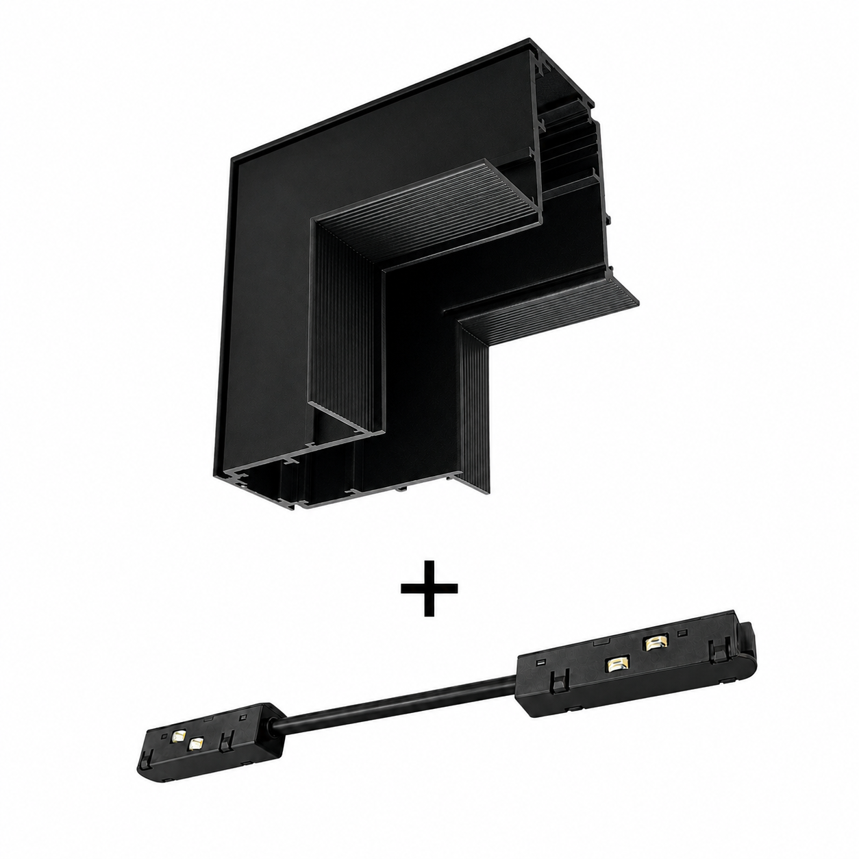 Micro Magnetic Recessed Trimless Inner L Angle Connector + Flex Conductive Module Bundle
