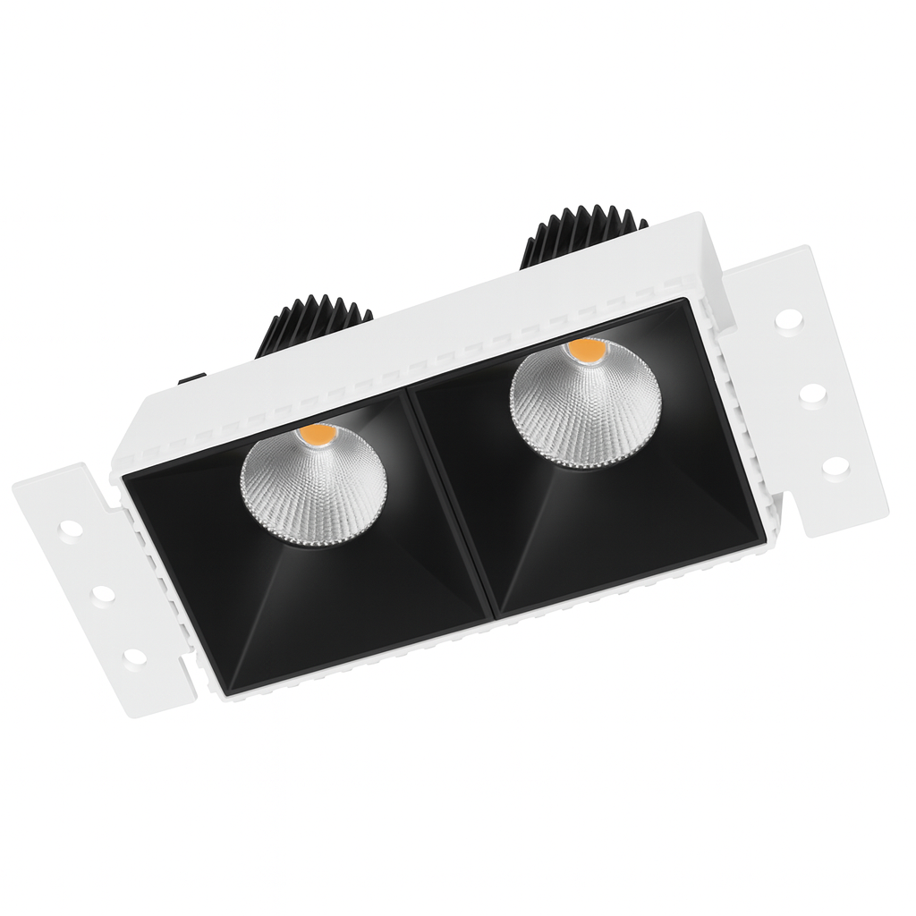 CHRONO Series – Dual-Head Modular Trimless Recessed Downlight