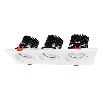 Recessed Multi-Head Downlight Series – 3 Head