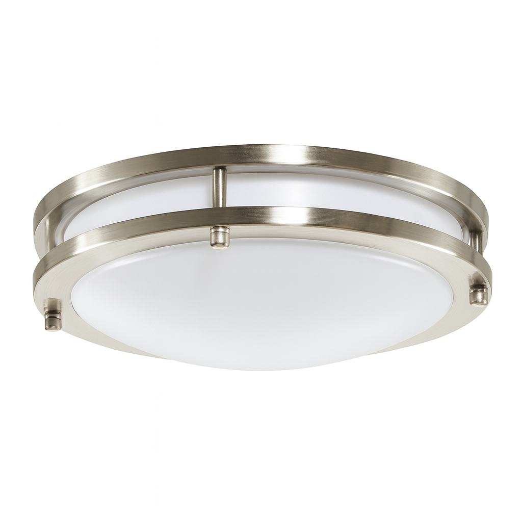 10.0-Inch Luxrite LED Flush Mount Chrome