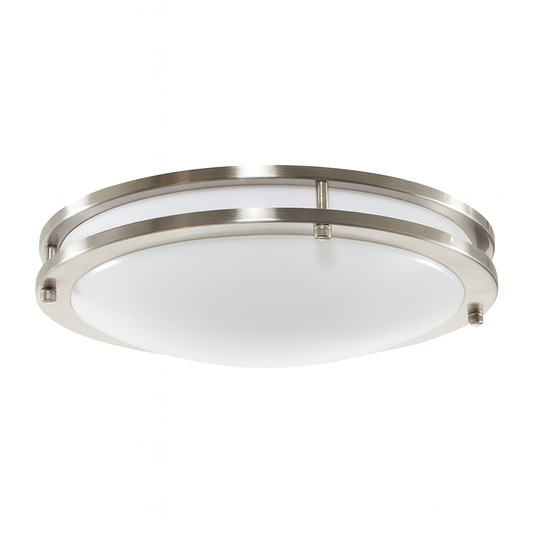 14.0-Inch Luxrite LED Flush Mount Chrome