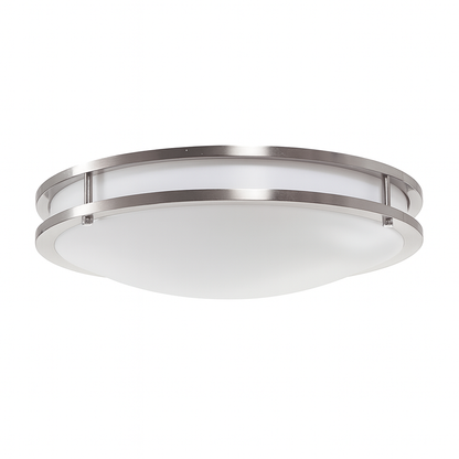 16.0-Inch Luxrite LED Flush Mount Chrome