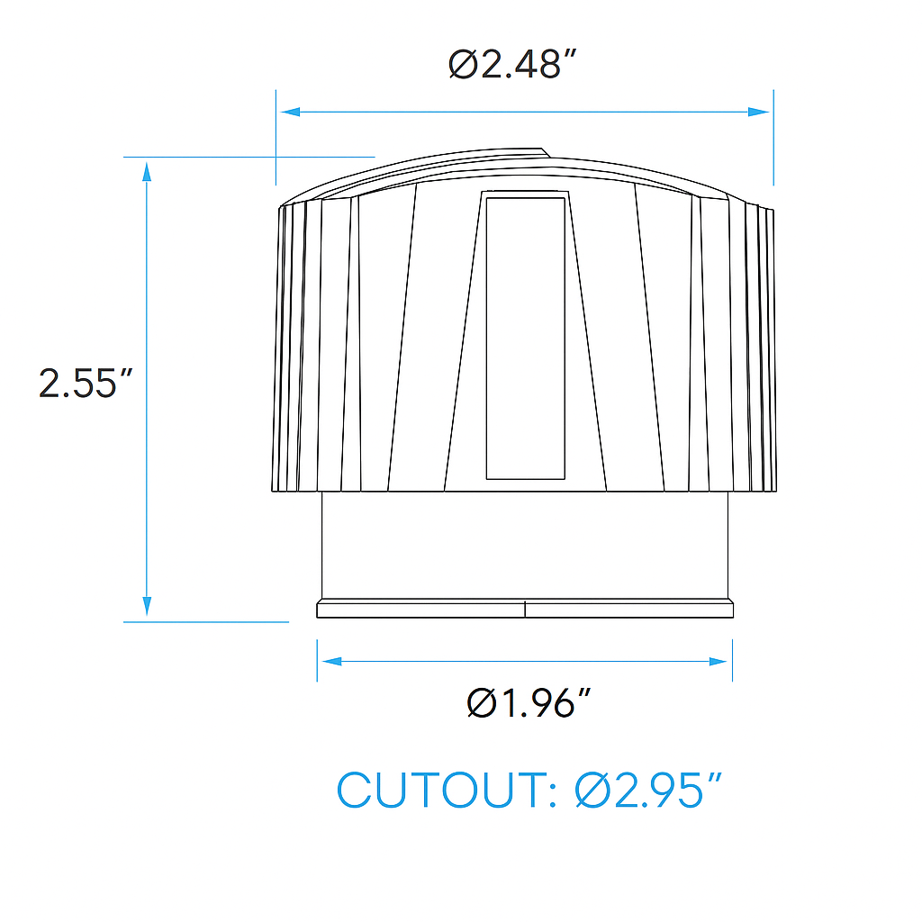 3.0-Inch Architectural Interchangeable LED Downlight Series