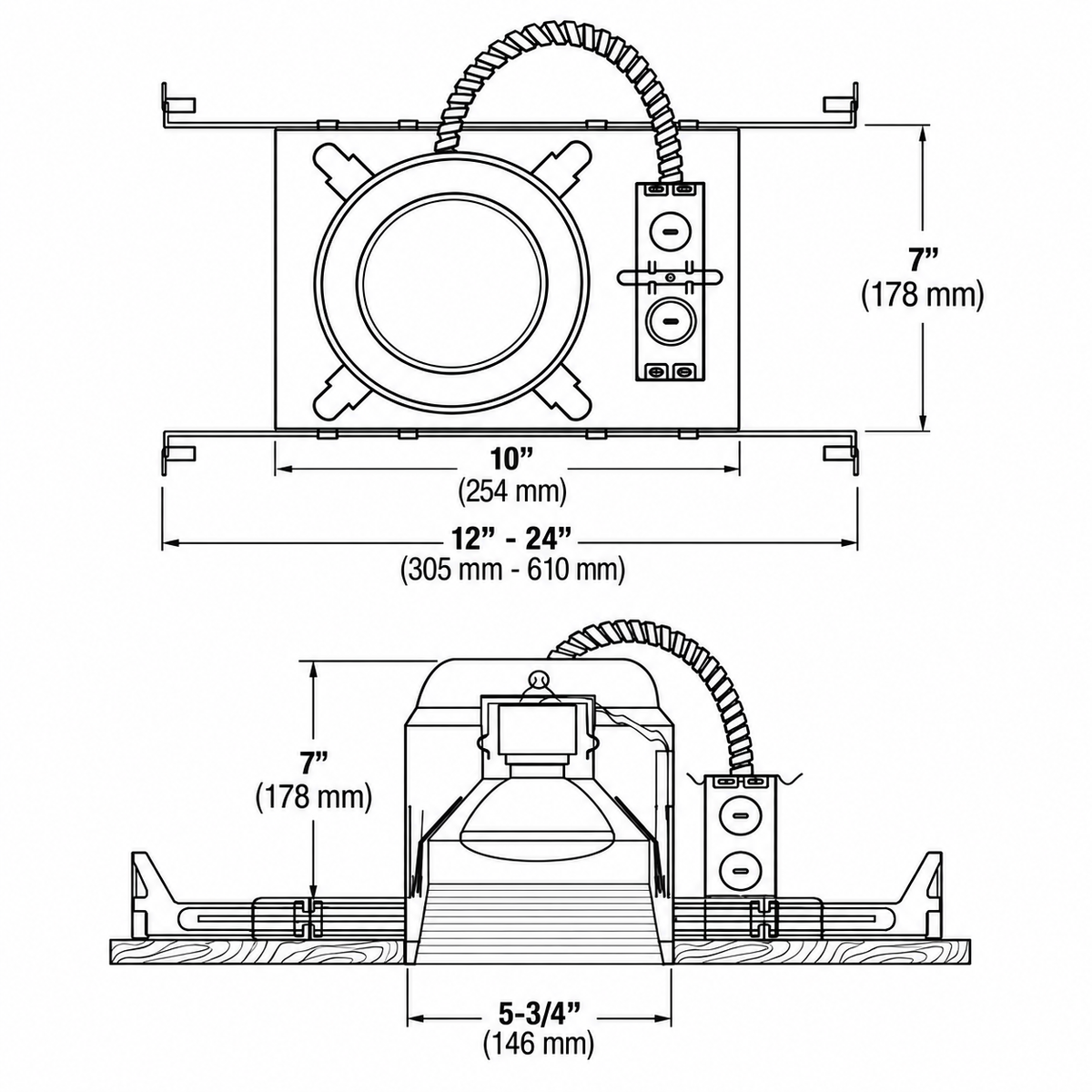 5-Inch New Construction Recessed Can Series