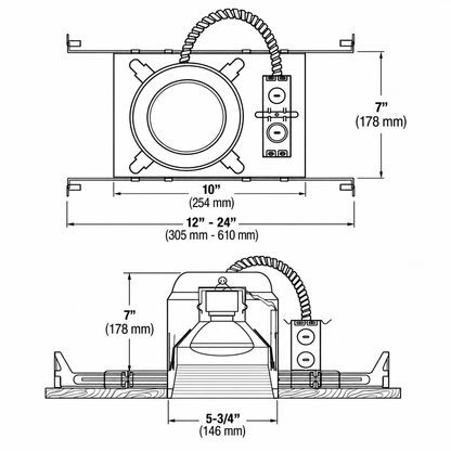5-Inch New Construction Recessed Can Series