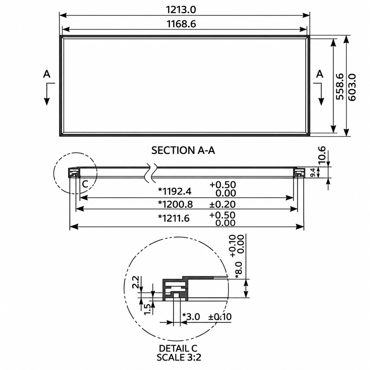 72W Luxrite Panelite Series - 2'×4'