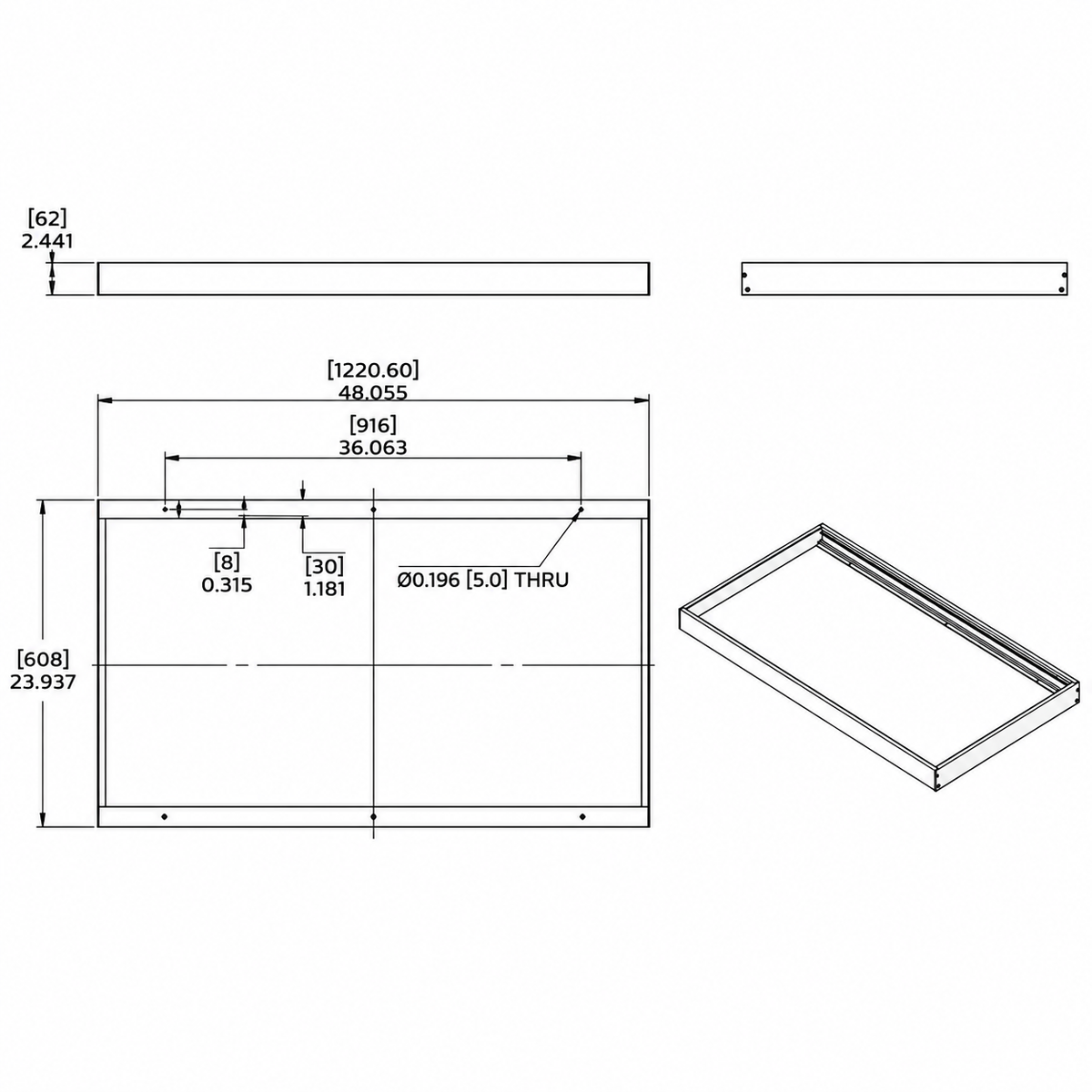 72W Luxrite Panelite Series - 2'×4'