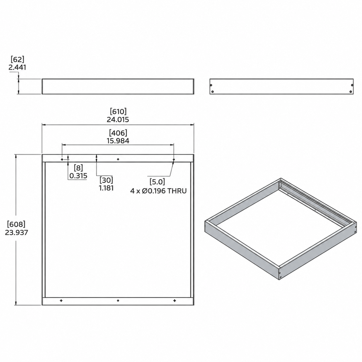 45W Luxrite Panelite Series - 2'×2'