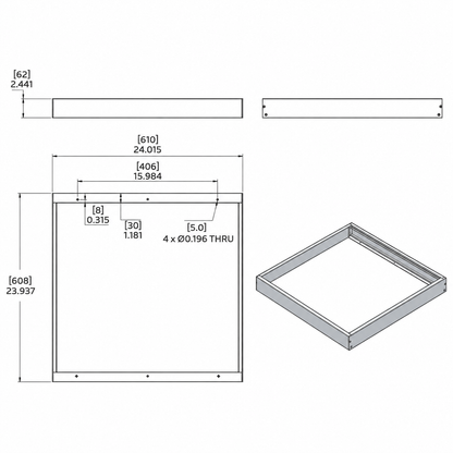 45W Luxrite Panelite Series - 2'×2'