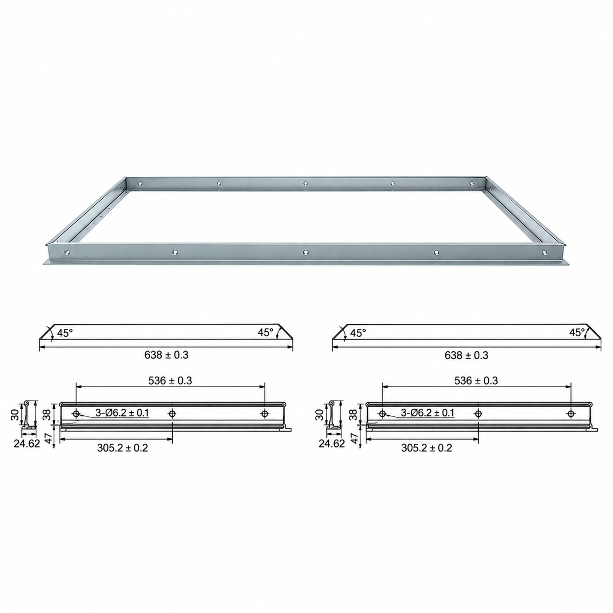 45W Luxrite Panelite Series - 2'×2'