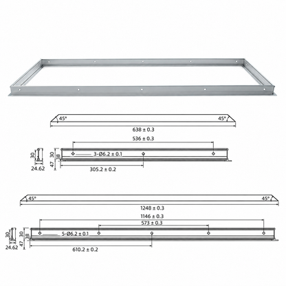 72W Luxrite Panelite Series - 2'×4'