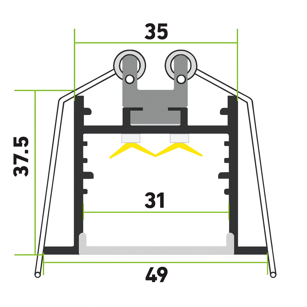LINEA WIDE™ Architectural Slim LED Linear Light