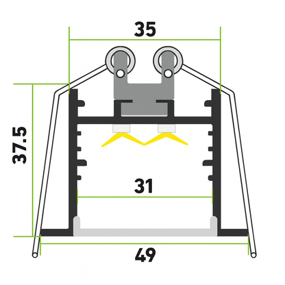 LINEA WIDE™ Architectural Slim LED Linear Light