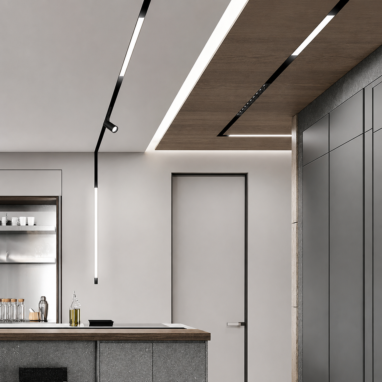 Micro Magnetic Recessed Trimless Track Series