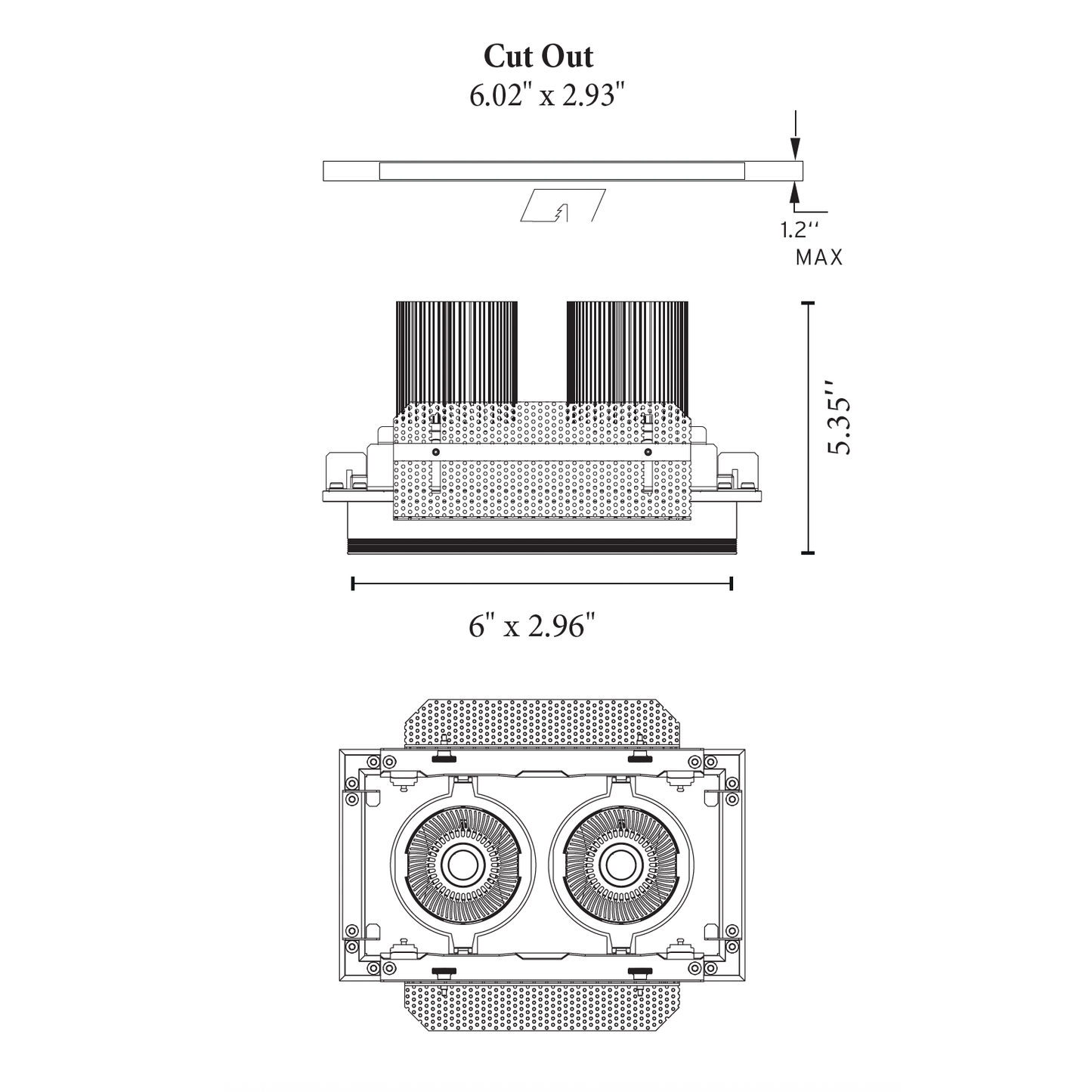 CHRONO Series – Dual-Head Modular Trimless Recessed Downlight
