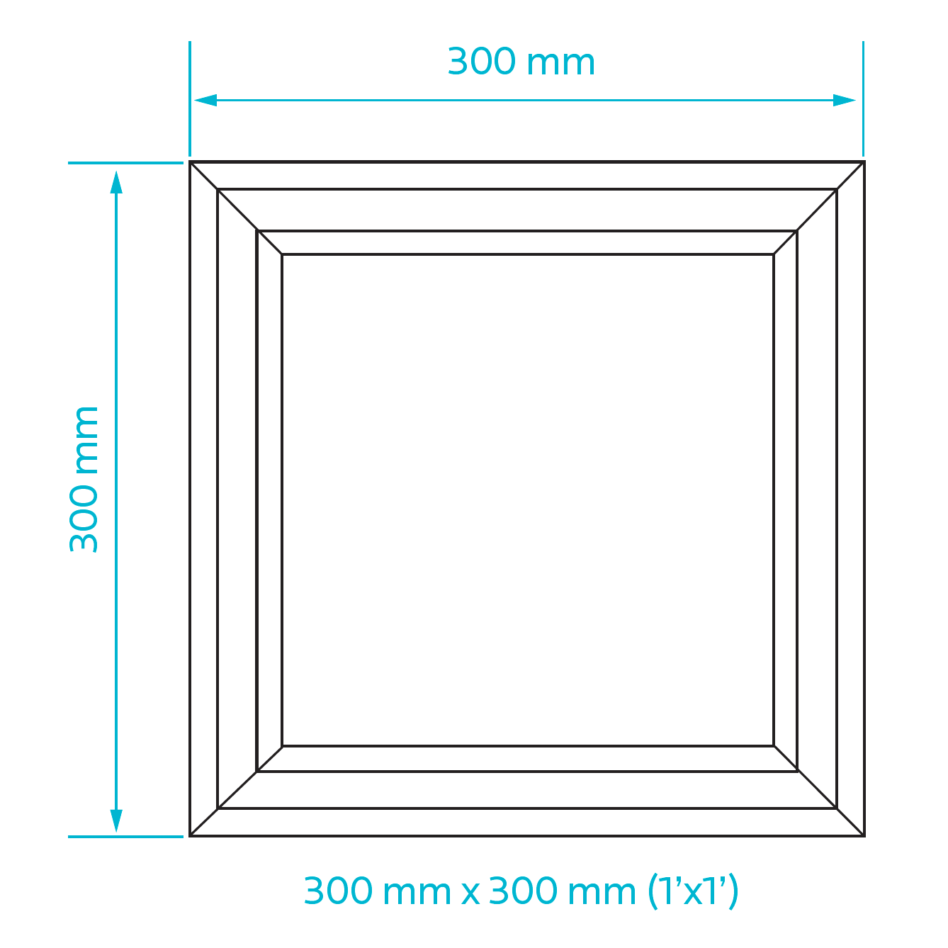 1.0-Foot×1.0-Foot Mini Slim Panel Series
