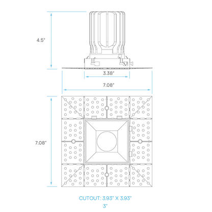 3.0-Inch Trimlux Interlocking Trimless Module Downlight