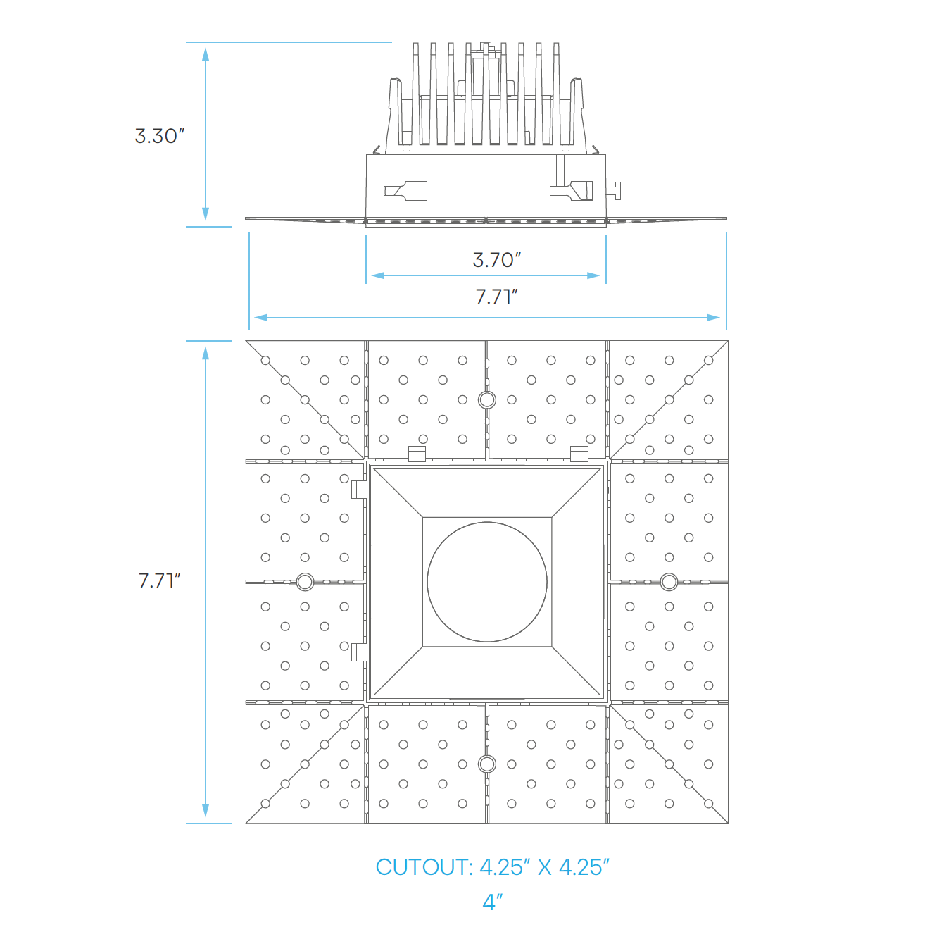 4.0-Inch Trimlux Interlocking Trimless Module Downlight