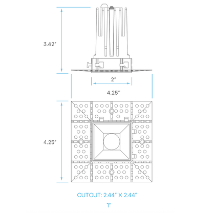 1.0-Inch Trimlux Interlocking Trimless Module Downlight