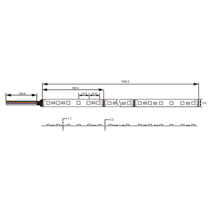 LAS VEGAS RGBWWW-24V LED Strip Light – Flexible Indoor/Outdoor Series