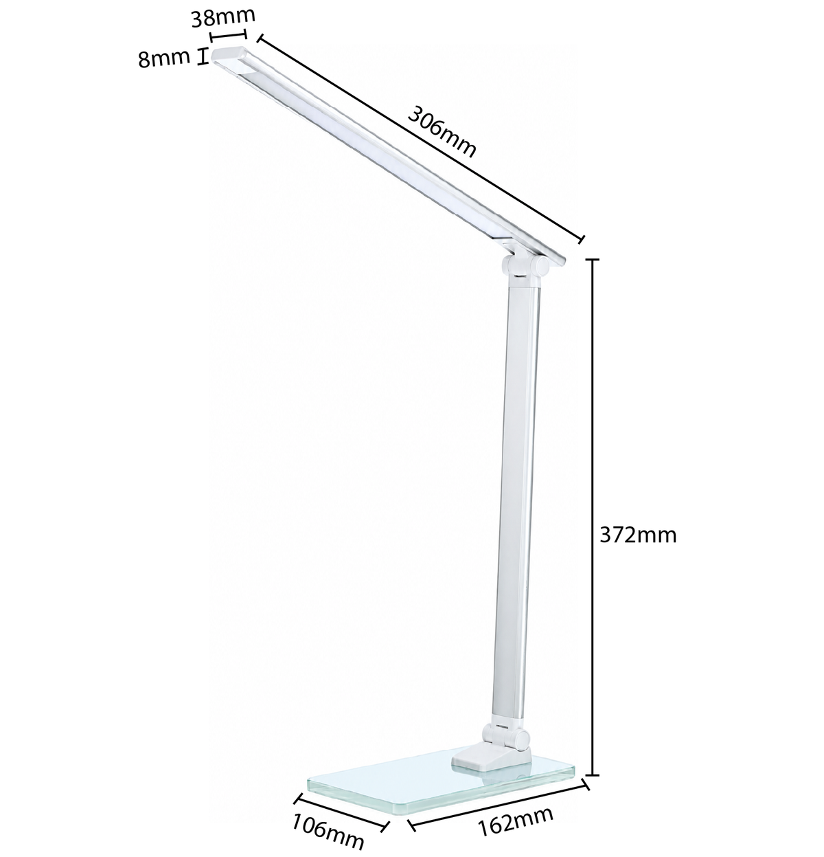 LED Adjustable Touch Control Desk Lamp