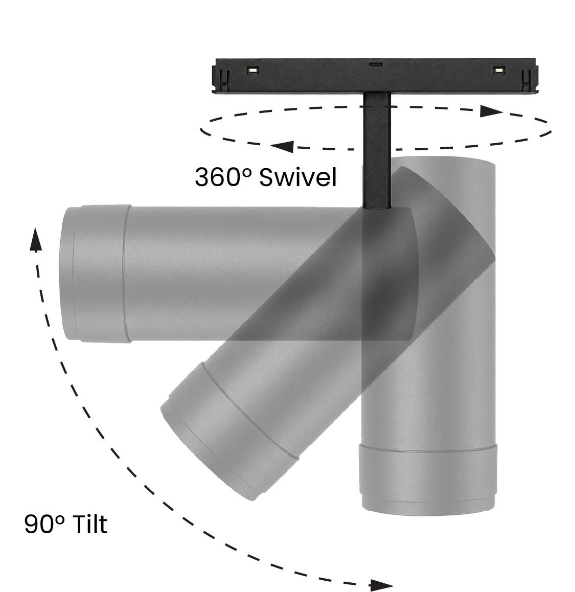 18W Micro Magnetic Zoom Spot Light Series